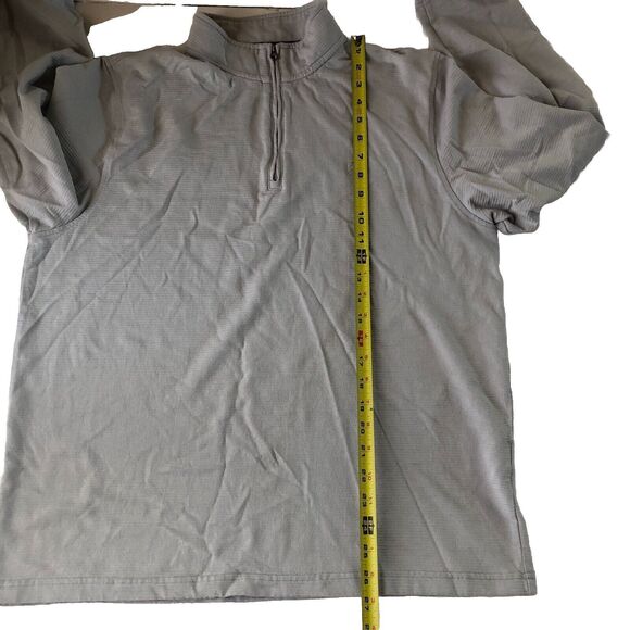 IZOD Saltwater Relaxed Classic 1/4 Zip Gray Long Sleeve Pullover Men's Large - Picture 6 of 14